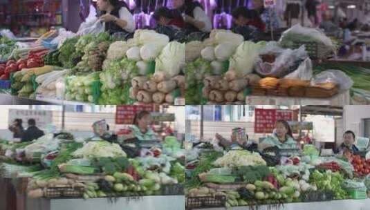重庆菜市场风光高清在线视频素材下载