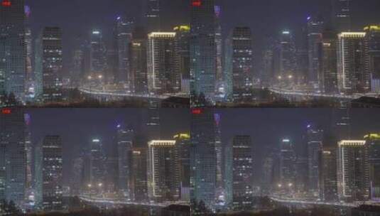 城市夜景空镜 都市夜晚高清在线视频素材下载