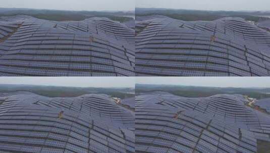 太阳能光伏发电站高清在线视频素材下载