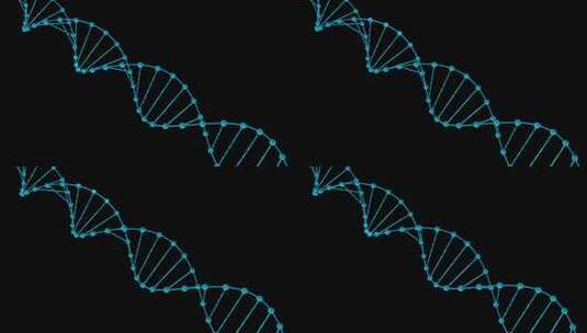 DNA医学研究或生物体遗传学3D高清在线视频素材下载