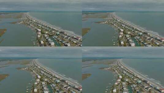 南卡罗来纳州默雷尔斯湾的沿海生活小镇高清在线视频素材下载