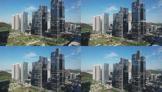 深圳留仙洞超级总部大疆总部 大疆天空之城高清在线视频素材下载