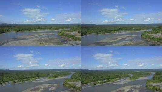 南美洲厄瓜多尔帕斯塔萨河的美丽景色高清在线视频素材下载