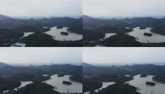广州大夫山森林公园4K航拍高清在线视频素材下载
