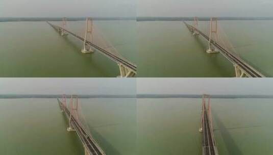泗水悬索桥高清在线视频素材下载