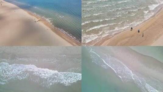 夏日海边沙滩风景宣传片高清在线视频素材下载