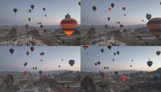 土耳其热气球高清在线视频素材下载