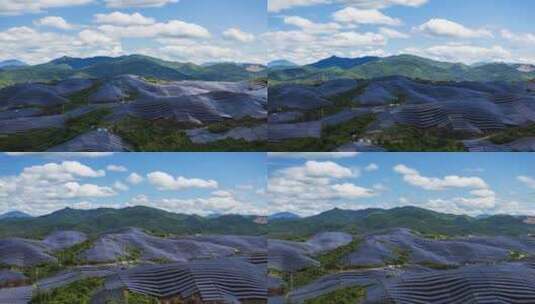 【延时】新能源太阳能光伏发电站高清在线视频素材下载