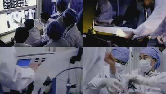 80年代 90年代 医院 肺科医生高清在线视频素材下载
