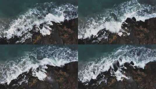 海浪浪花大海风景高清在线视频素材下载