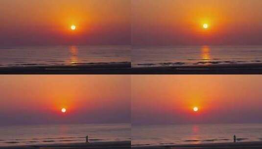 海边太阳升起延时高清在线视频素材下载