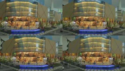 怀来万悦广场沙盘建筑模型高清在线视频素材下载