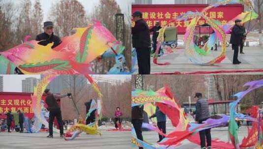 农历龙年春节市民文化活动高清在线视频素材下载