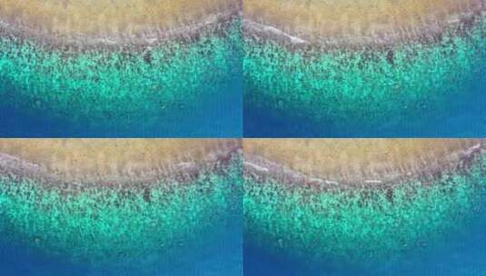 碧蓝的大海沙滩美景高清在线视频素材下载