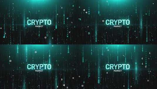 Cyrpto Market加密货币二进制高清在线视频素材下载