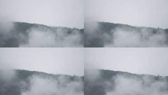 山林间云雾弥漫景象高清在线视频素材下载