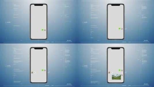 手机微信聊天ae模板高清AE视频素材下载