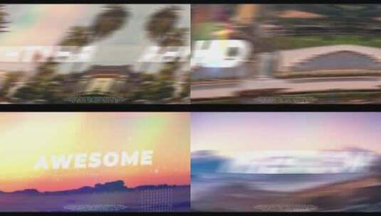 时尚创意标题字幕条旅行宣传AE模板高清AE视频素材下载