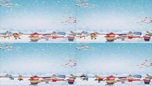 大雪节气竖屏宣传视频模板高清AE视频素材下载