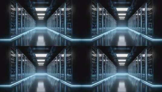 数据中心服务器稳定高效运行高清在线视频素材下载