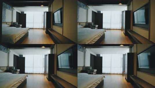 现代风格卧室室内场景高清在线视频素材下载