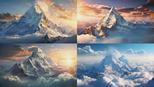 珠穆朗玛峰高清在线视频素材下载