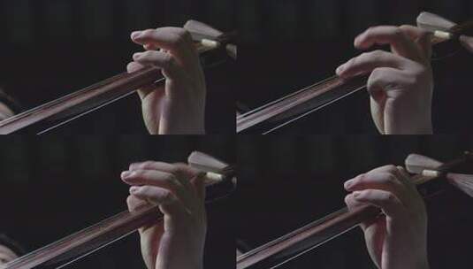 男人演奏三弦的手的特写高清在线视频素材下载