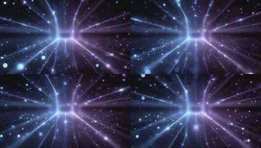 璀璨星光隧道穿梭未来科技空间高清在线视频素材下载