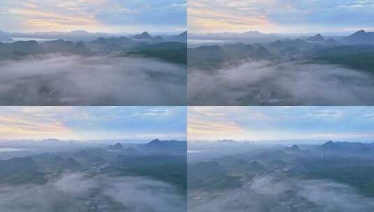 山间云海自然风光高清在线视频素材下载