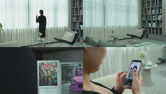 精致女生假日居家休闲生活高清在线视频素材下载