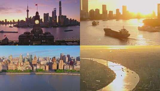 上海外滩万国建筑群高清在线视频素材下载