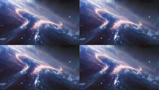 宇宙星际穿梭光线4K高清在线视频素材下载