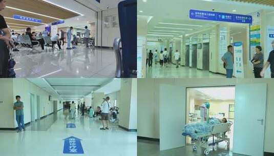 医院看病就医挂号做手术打点滴心电图高清在线视频素材下载