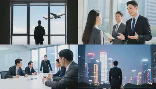 商务人士业务合作工作讨论高清在线视频素材下载
