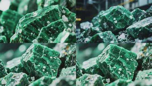 绿色矿石微距特写素材高清在线视频素材下载