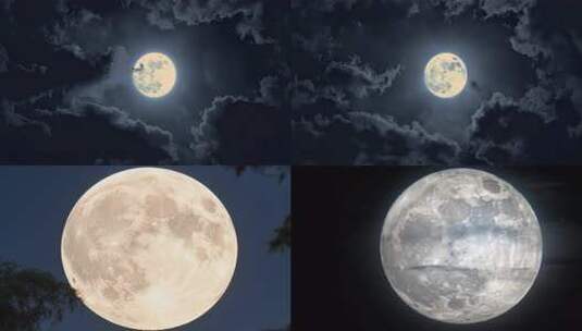 八月十五的月亮高清在线视频素材下载