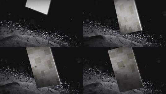 黑色背景下粒子光效画面高清在线视频素材下载