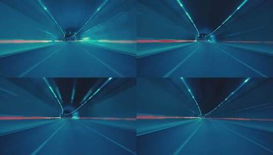 蓝色光效隧道穿梭素材高清在线视频素材下载
