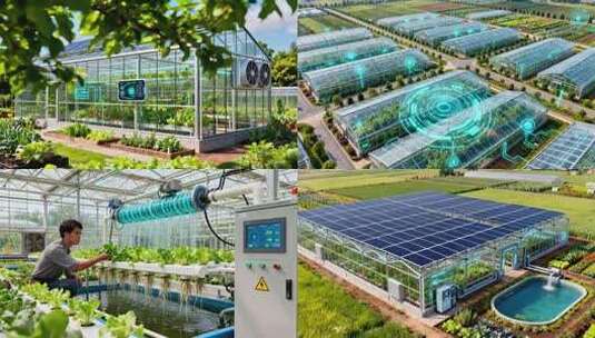 农业科技智慧农业温室大棚农作物乡村振兴高清在线视频素材下载