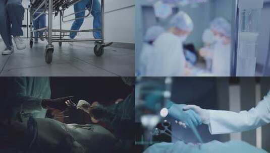 医院内科外科妇产科病人急诊手术4k高清在线视频素材下载