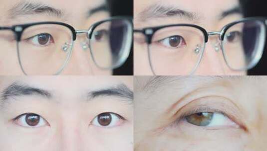 微距特写眼睛素材高清在线视频素材下载