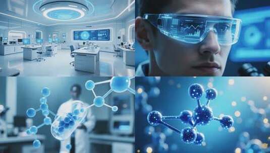 科技感脑科学研究及实验演示高清在线视频素材下载