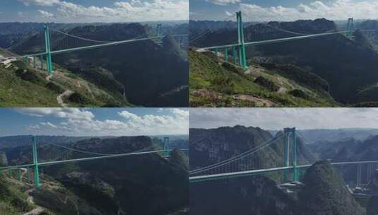 4k 航拍贵州大桥花江大桥高清在线视频素材下载