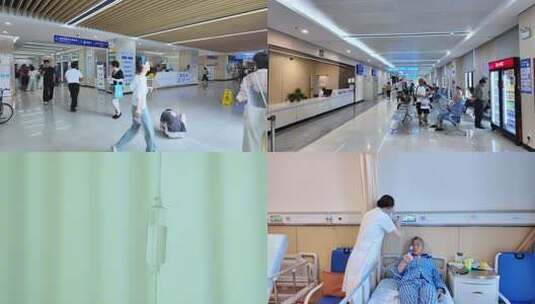 医院素材 挂号检查排队做手术打点滴高清在线视频素材下载