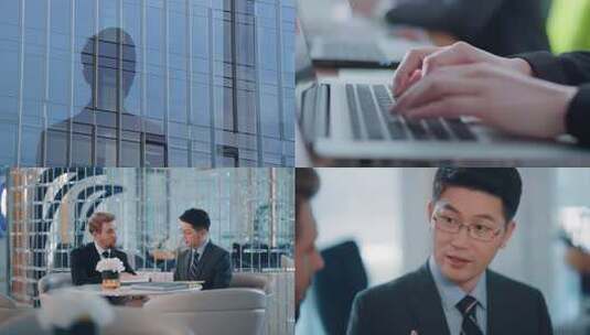 成功人士商务交谈高清在线视频素材下载
