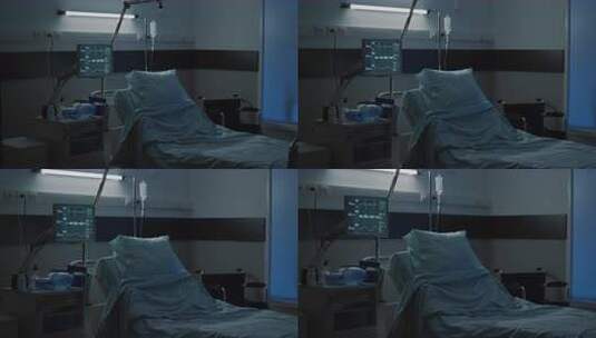 医院病房病床及医疗设备高清在线视频素材下载