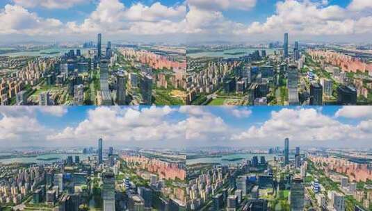 苏州城市大气航拍延时高清在线视频素材下载