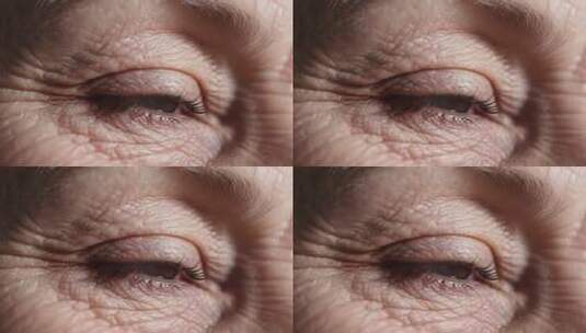 老年人眼睛微距特写素材高清在线视频素材下载