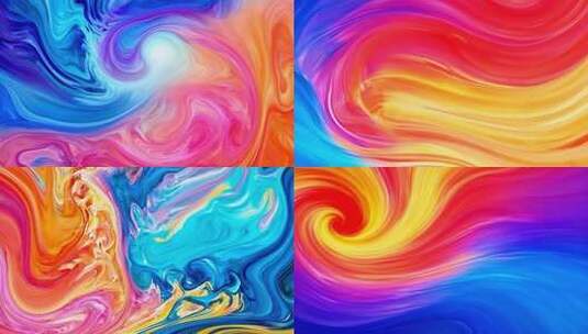 色彩背景 多彩流体渐变背景 抽象艺术高清在线视频素材下载