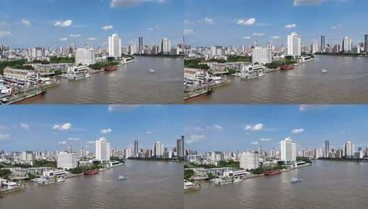 广东省广州沙面白鹅潭白天鹅宾馆高清在线视频素材下载